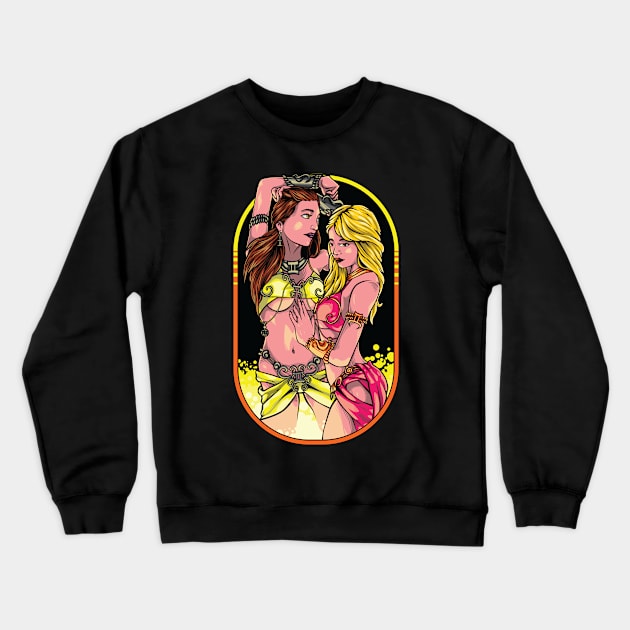 Gemini Girl Crewneck Sweatshirt by casikancil